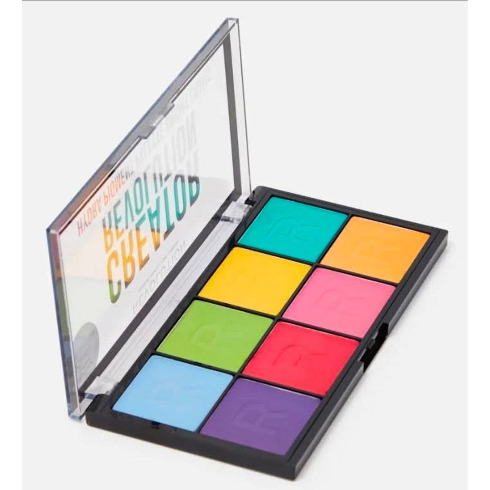 Makeup Revolution Creator Hydra Pigment Palette Bright Lights Neon Water Liners